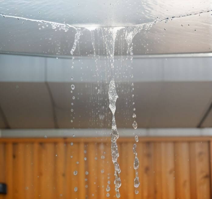 Ceiling leaking water